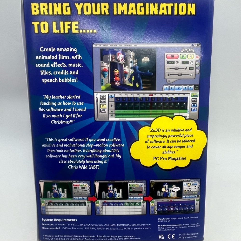 Zu3D Complete Stop Motion Animation Kit For Kids - for Windows, Macs And iPads - Picture 2 of 5